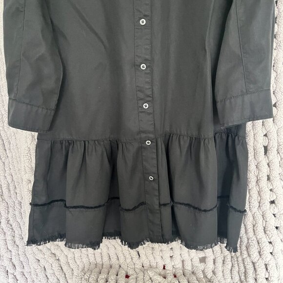 Standard Grace Black Button-Down Dress Size M - Picture 3 of 10